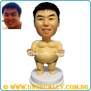 Custom 3D Caricature Sumo Wrestler Figurine